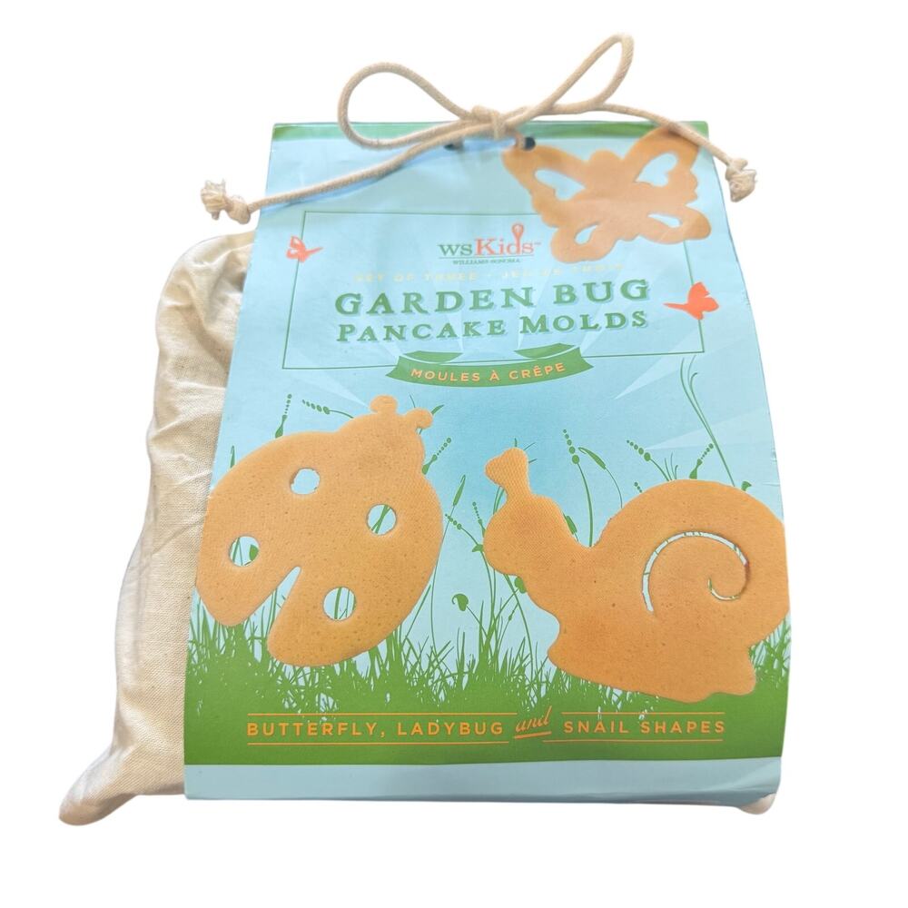 Williams Sonoma Garden Bug Pancake Molds Set 3 NEW Ladybug Bee Butterfly